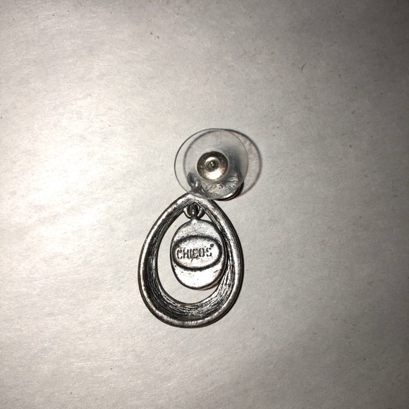 Chico’s earrings. Good condition. Teal - Picture 3 of 4